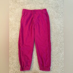 TNA Sweatfleece Terry Sweatpants in Deep Magenta